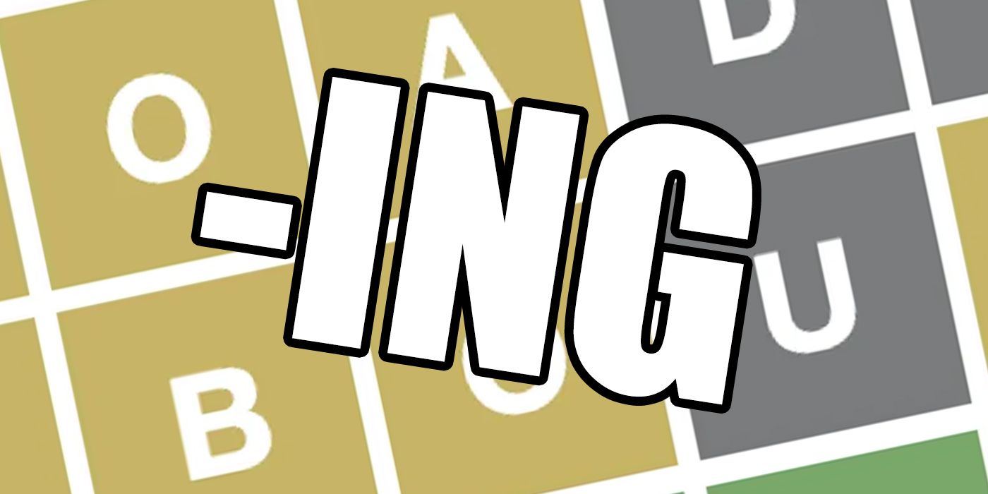 Wordle: cada palabra de cinco letras que termina en “ING”