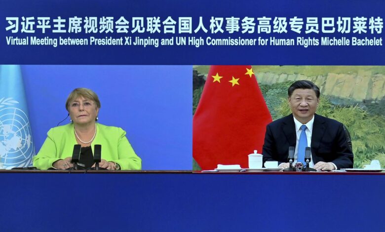 Xi Jinping defiende ante Bachelet los avances de China en derechos humanos