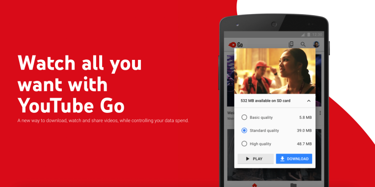 YouTube Go se cerrará en agosto