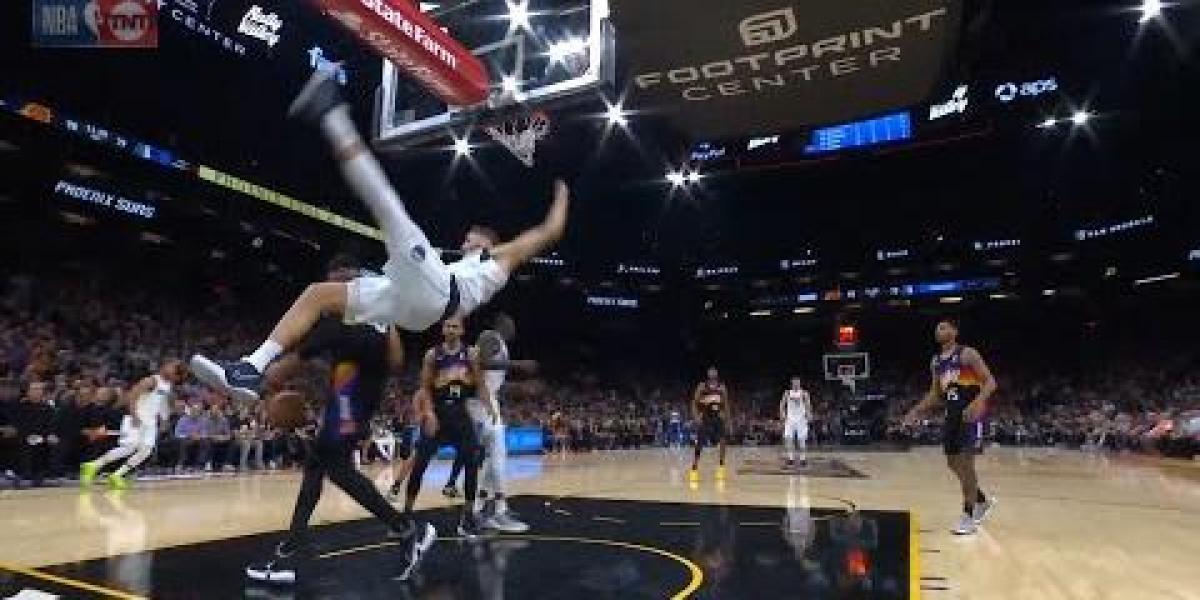 ¡De miedo! Kleber sufrió esta aparatosa caída que hizo enmudecer al pabellón entero