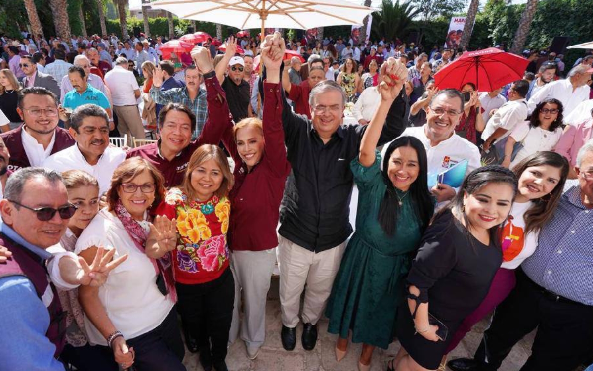 '¡Presidente, presidente!', gritan a Marcelo Ebrard en Durango | Video