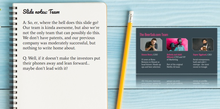 ¿Cuál es el orden correcto para las diapositivas en tu pitch deck?