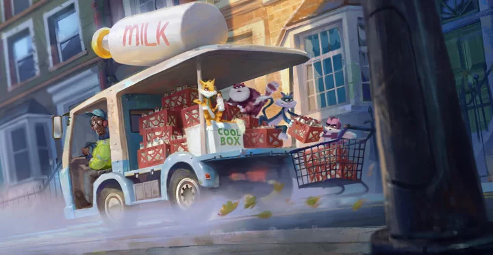 caja de steve pelicula animada