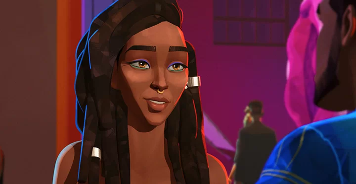 Jessica Williams como Meadow en Entergalactic Jessica Williams como Meadow en Entergalactic