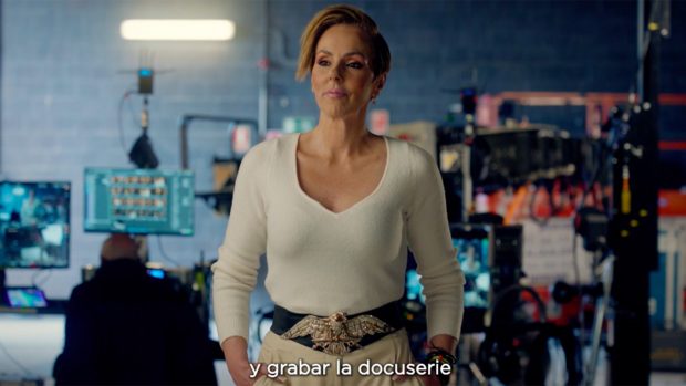 Rocío Carrasco en el set de grabación / Telecinco