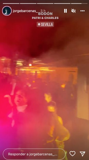 Dj Bárcenas pinchando en la boda de unos amigos / Instagram