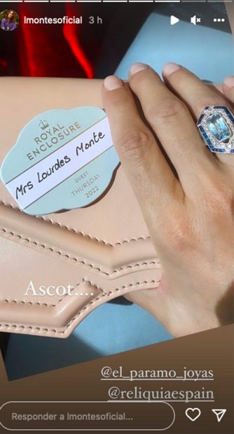 Detalles del look de Lourdes Montes / Instagram @lmontesoficial