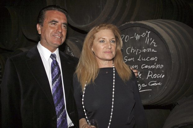 Gloria Mohedano y Ortega Cano posando / Gtres