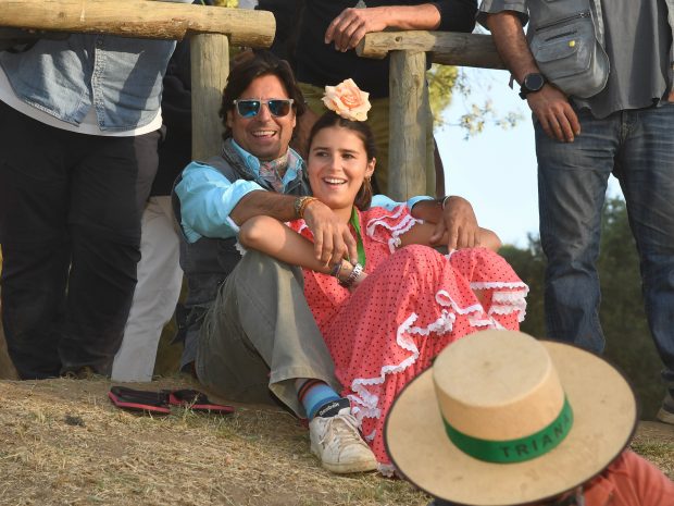 Tana Rivera y su padre en el Rocío / Gtres