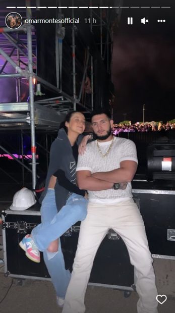Victoria Federica y Omar Montes posando / Instagram