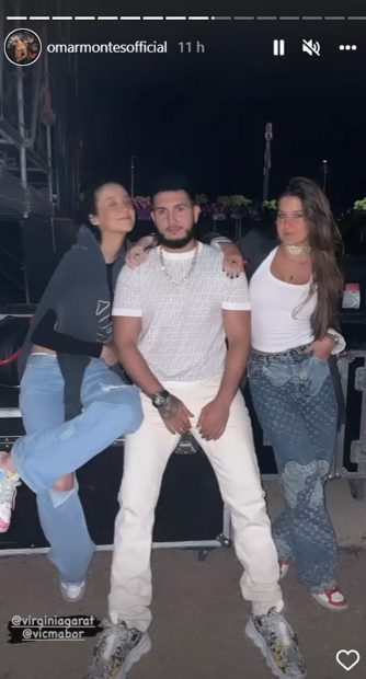 Victoria Federica y Omar Montes posando / Instagram