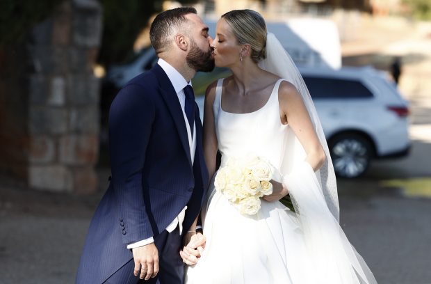 Dani Carvajal y Daphne Cañizares en su boda / Gtres