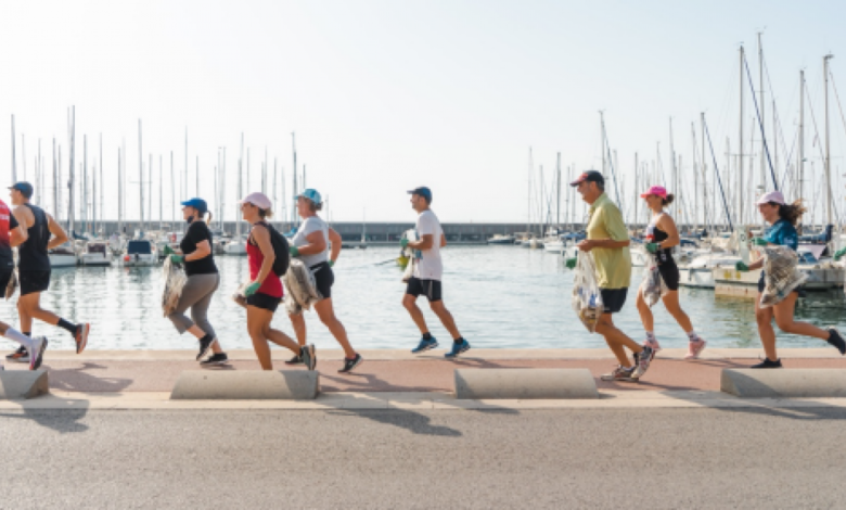Así fue el primer plogging simultáneo en Londres, Dormund, Calgary y Badalona