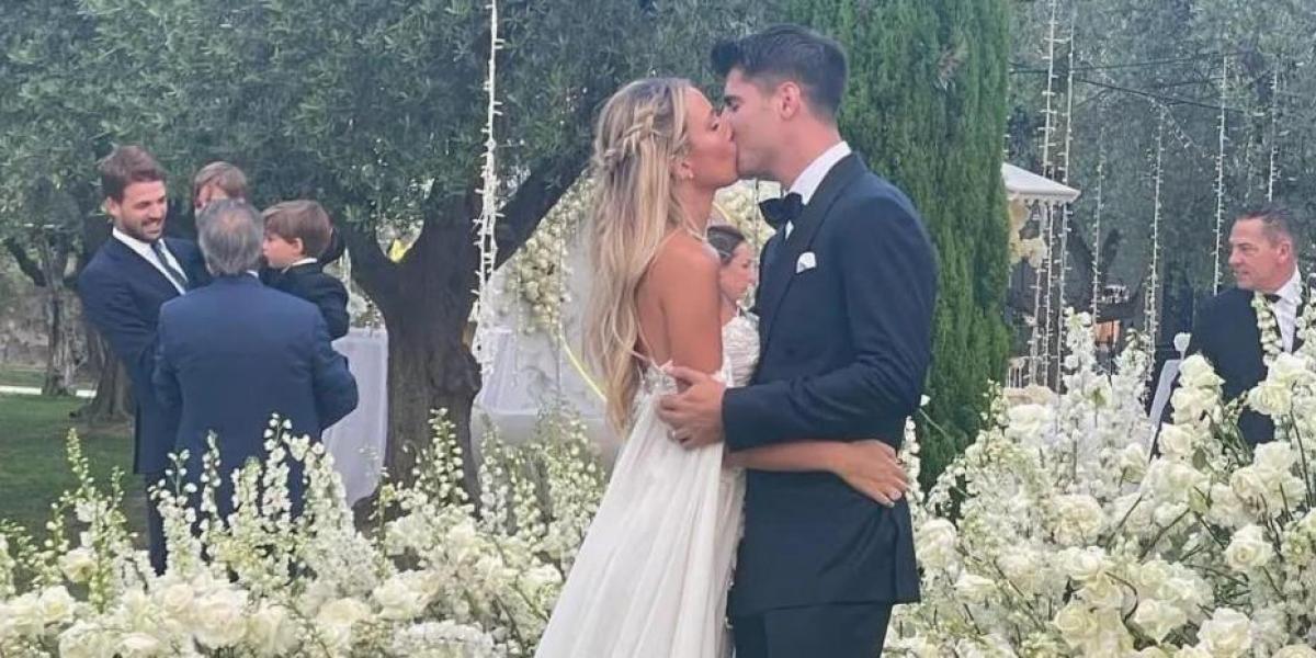 Así son los dos vestidos que lució Alice Campello en su segunda boda con Morata
