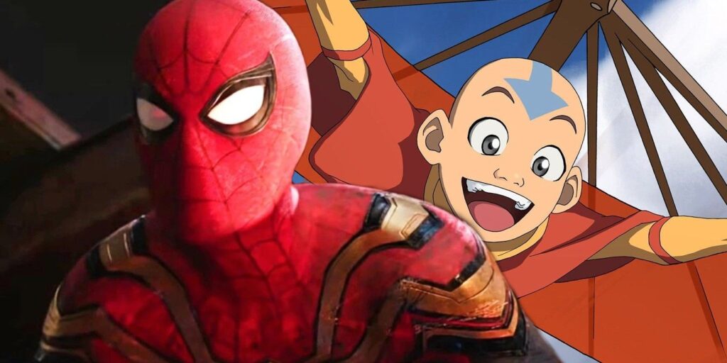 Avatar Aang se encuentra con Spider-Man en un adorable arte de IA