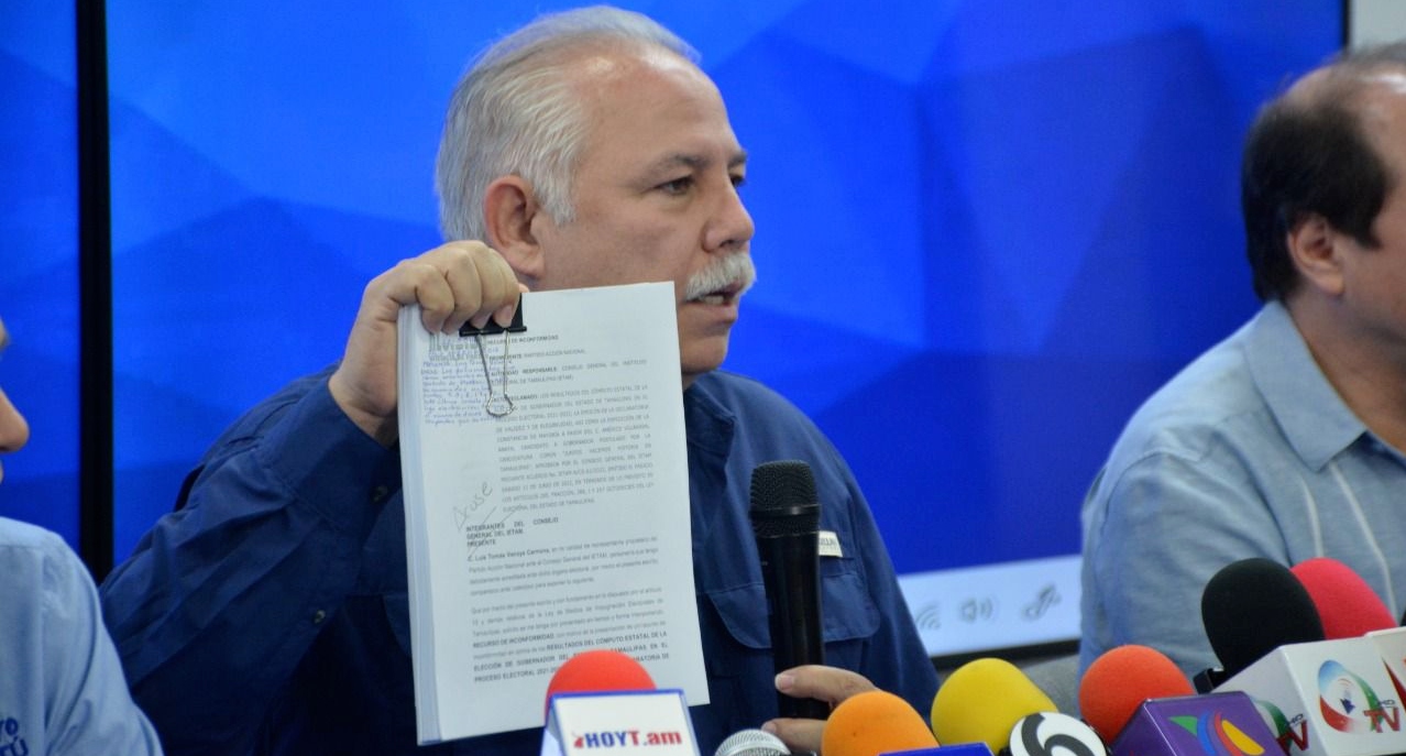 Candidato de 'Va por Tamaulipas' impugna la elección a gobernador en el estado