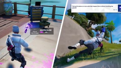 Cómo balancearse 50 metros o más en Fortnite