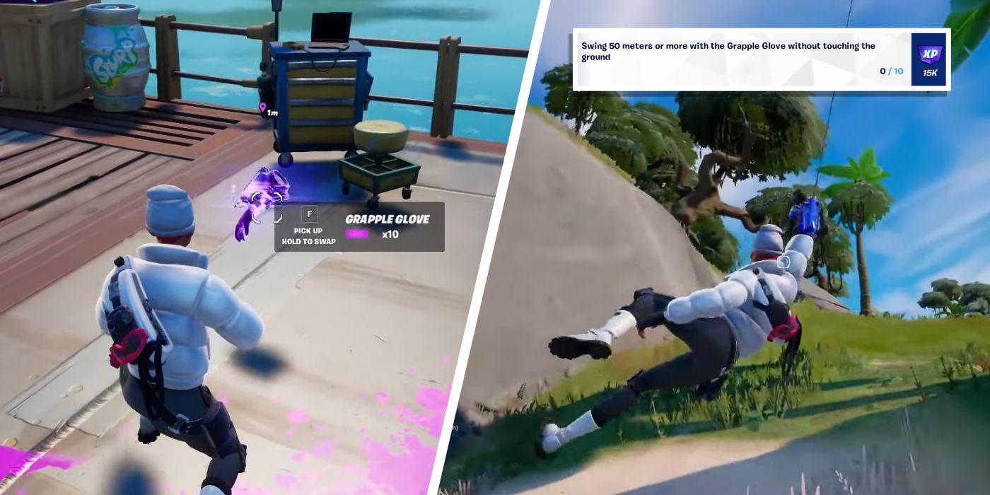 Cómo balancearse 50 metros o más en Fortnite