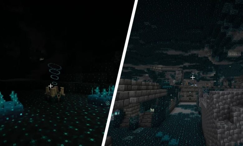 Cómo encontrar la ciudad antigua y oscura profunda en Minecraft