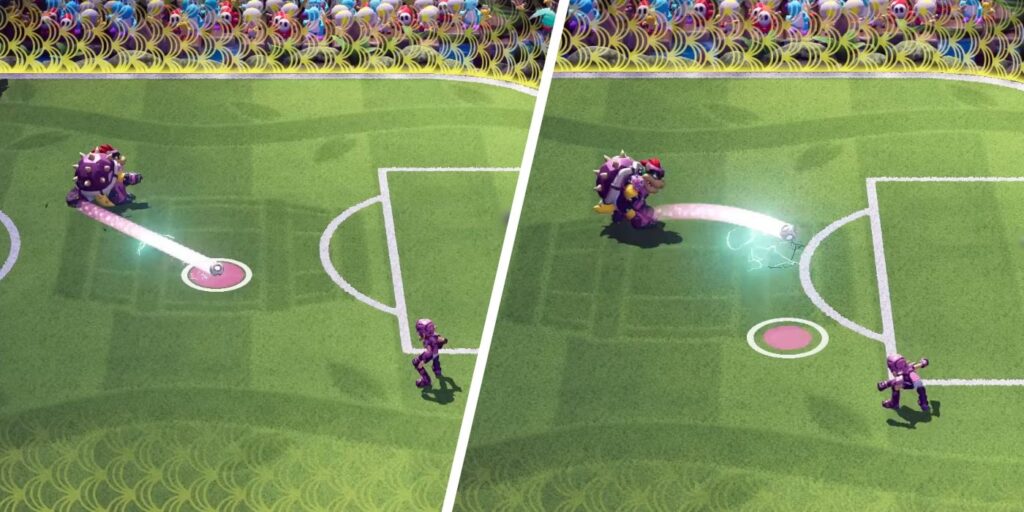 Cómo hacer un pase perfecto en Mario Strikers: Battle League