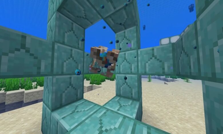 Cómo hacer y activar un conducto en Minecraft