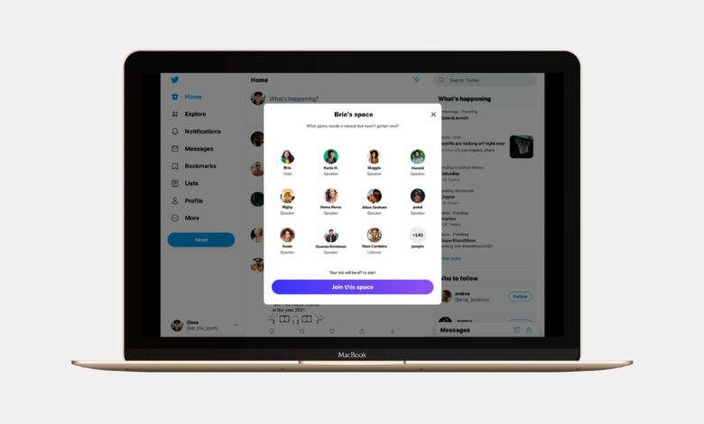 Cómo usar los espacios de Twitter en el escritorio