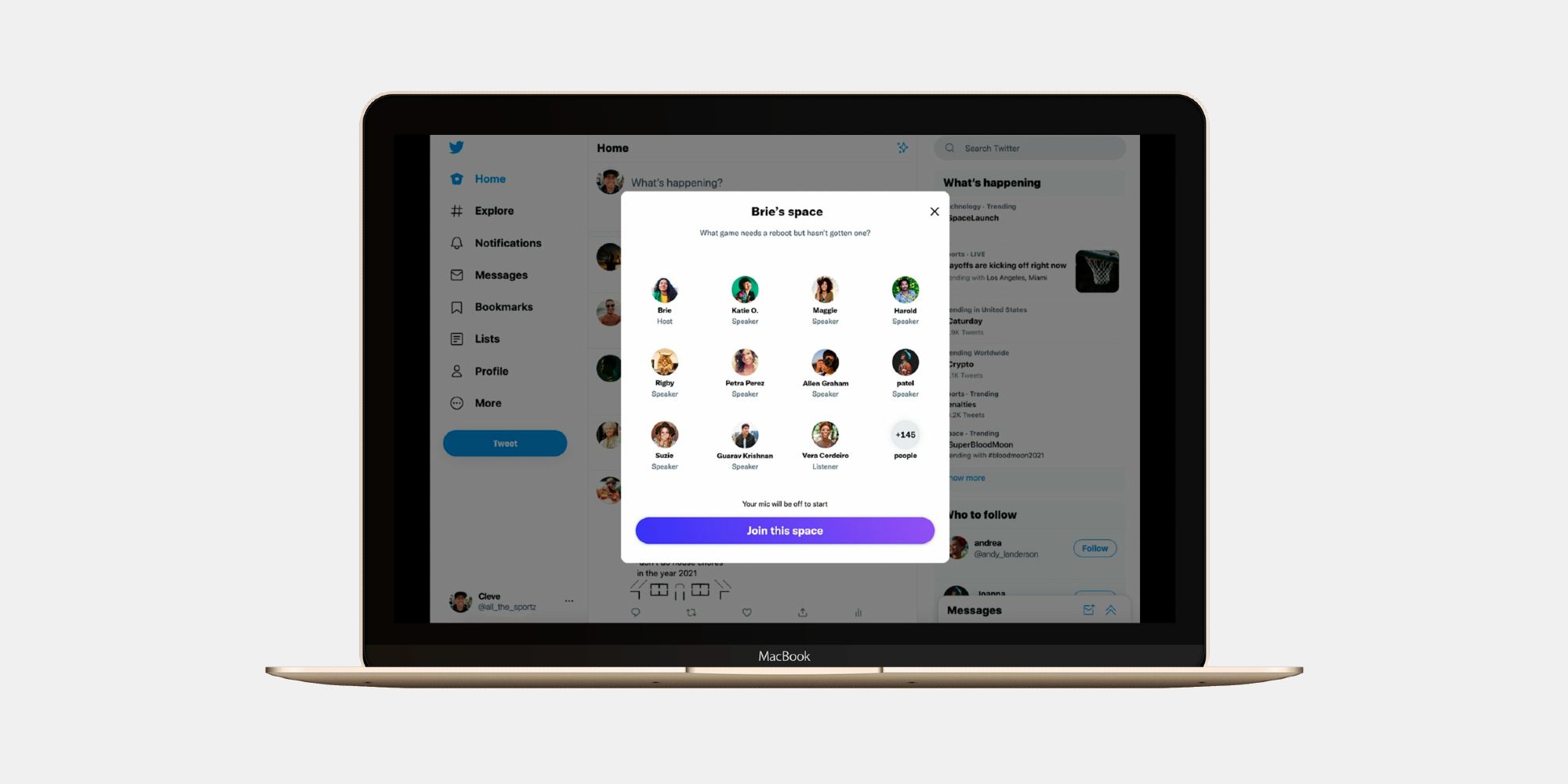 Cómo usar los espacios de Twitter en el escritorio