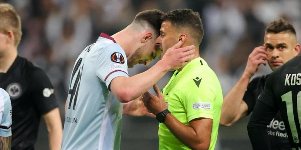 Declan Rice, sancionado por su altercado con Gil Manzano