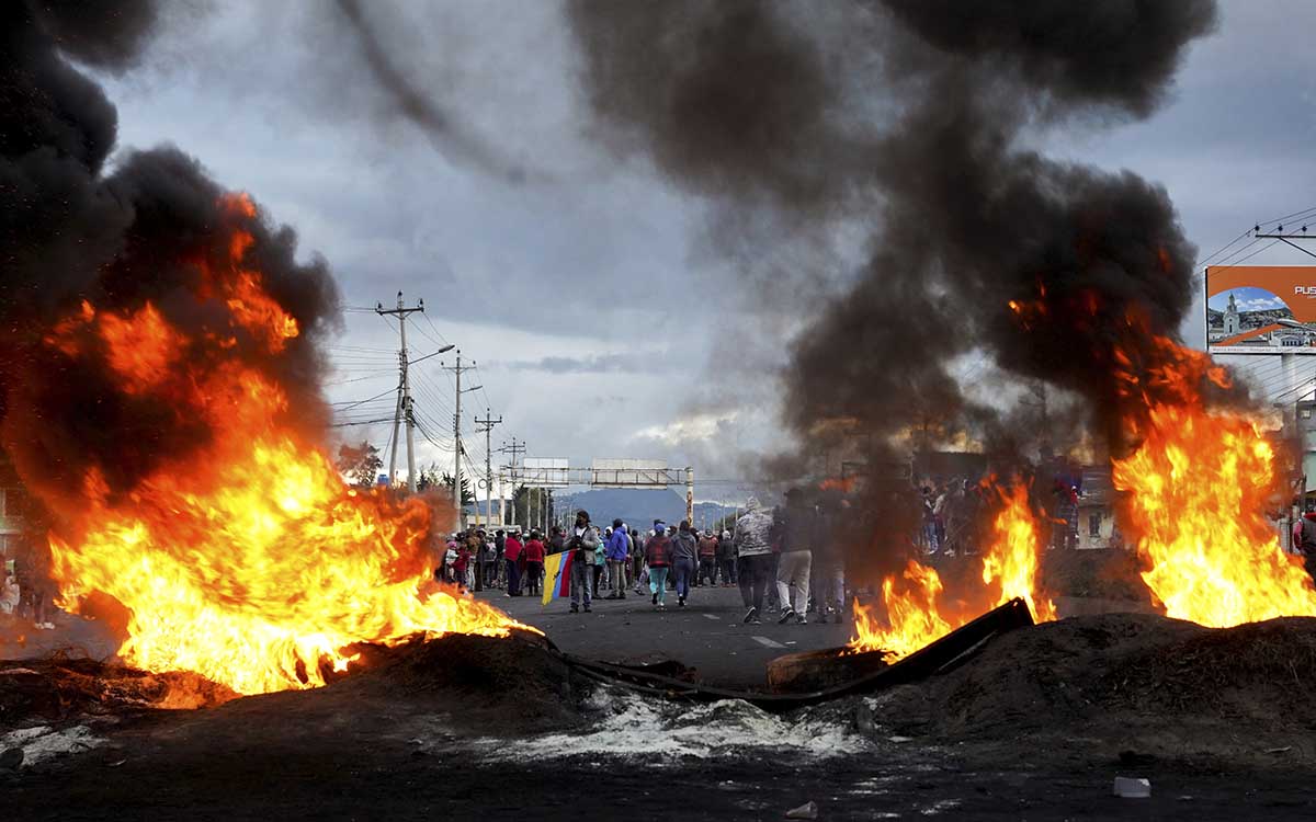 Ecuador amplía el estado de excepción de tres a seis provincias ante protestas indígenas