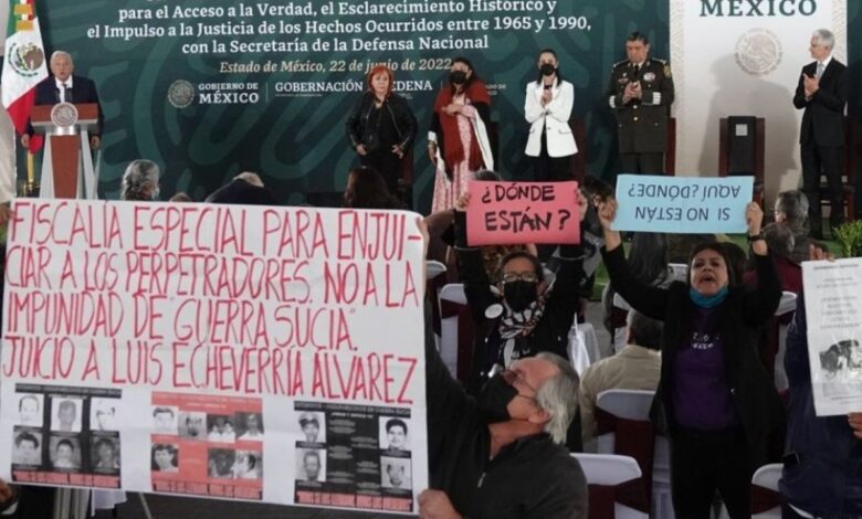 Ejército no ha entregado expedientes de represión durante gobierno de AMLO
