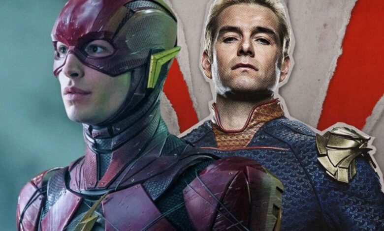 El arte de la película Flash imagina a The Boys' Homelander como Evil Reverse Flash