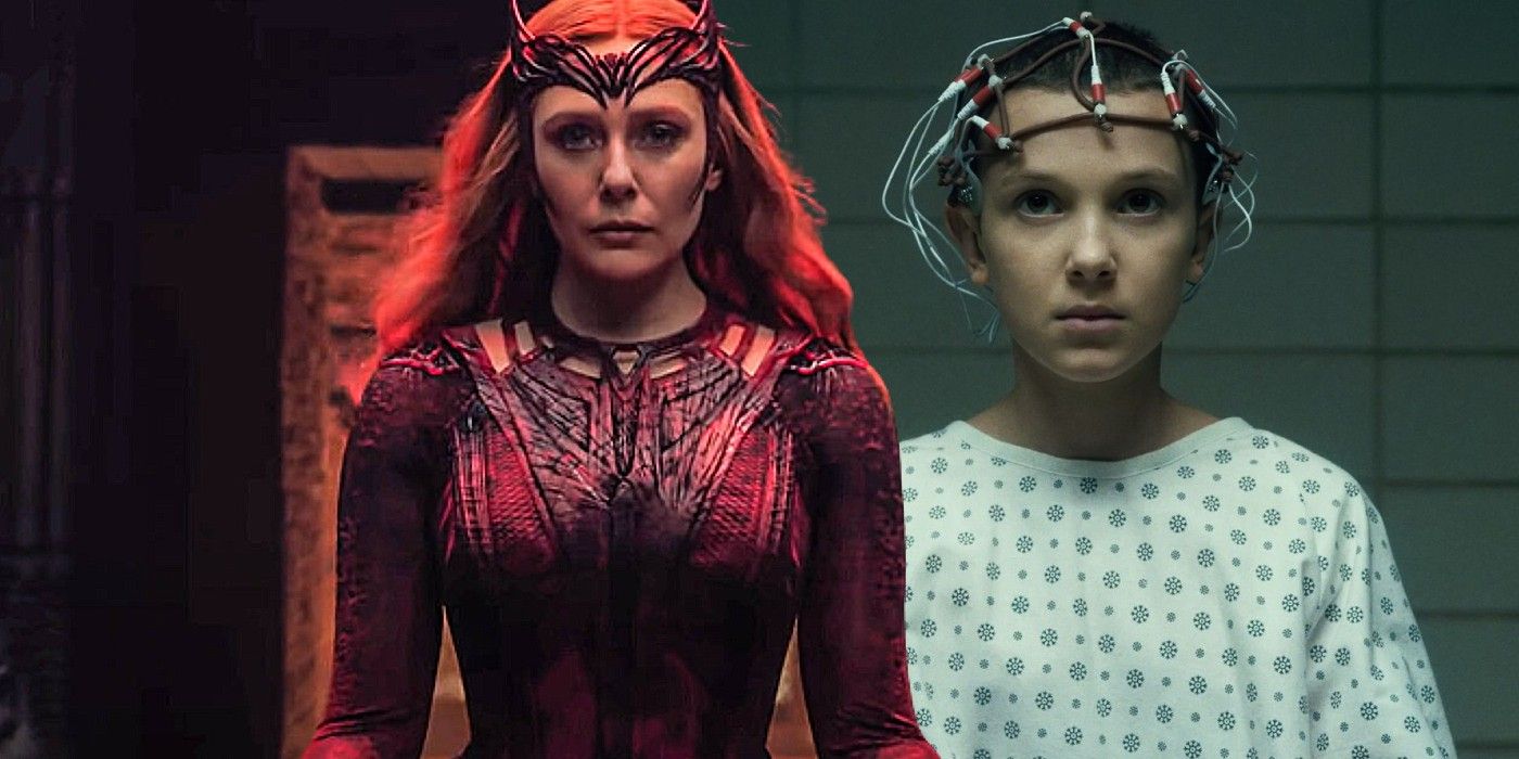 El arte de la temporada 4 de Stranger Things se burla de los poderes de la bruja escarlata de MCU