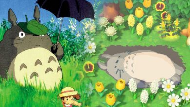 El diseño de Animal Crossing hace un adorable prado de mi vecino Totoro