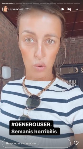 Storie de María Amores / Instagram