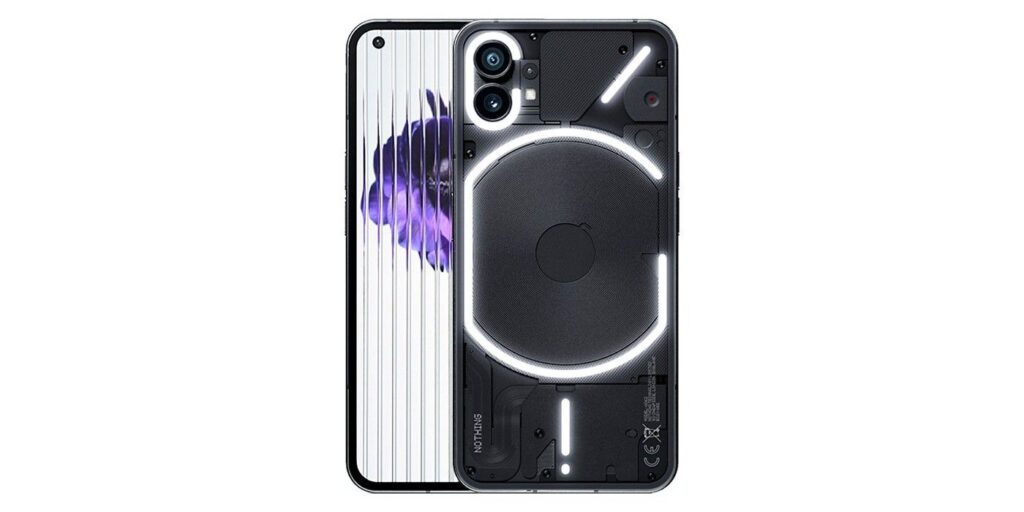 El teléfono Nothing (1) aparece en negro