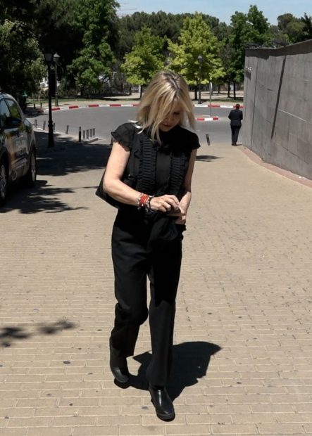 Eugenia Martínez de Irujo despide a Conchita Spinola en Madrid /Gtres