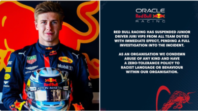 F1: Embiste Red Bull a piloto de reserva por un comentario racista | Video