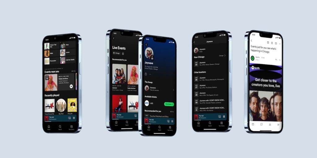Feed de eventos en vivo de Spotify: cómo encontrar conciertos en tu área