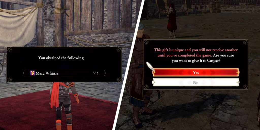 Fire Emblem Warriors: Three Hopes - Guía de regalos de Merc Whistle