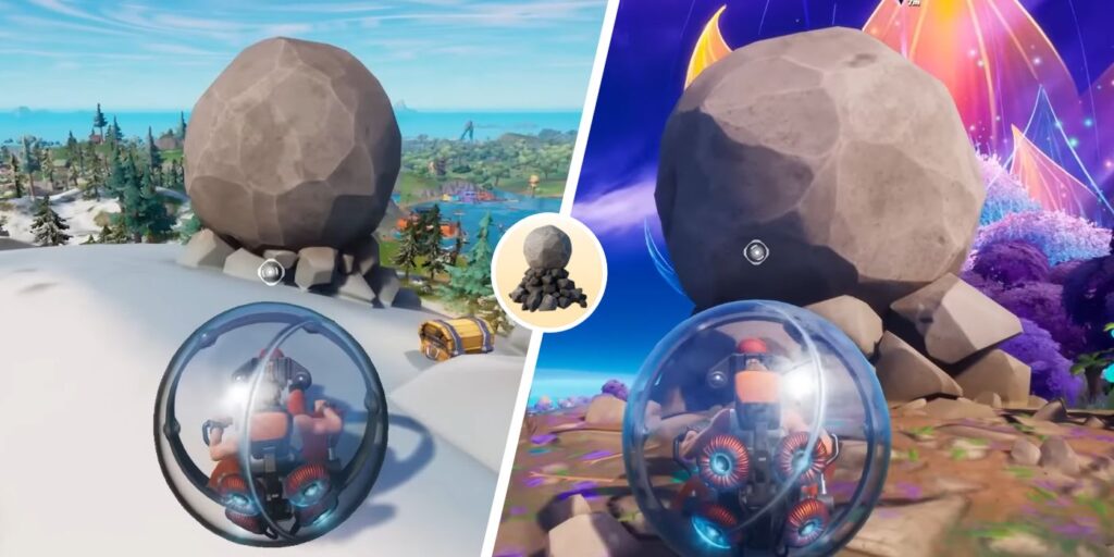 Fortnite: cómo impulsar a una roca fugitiva