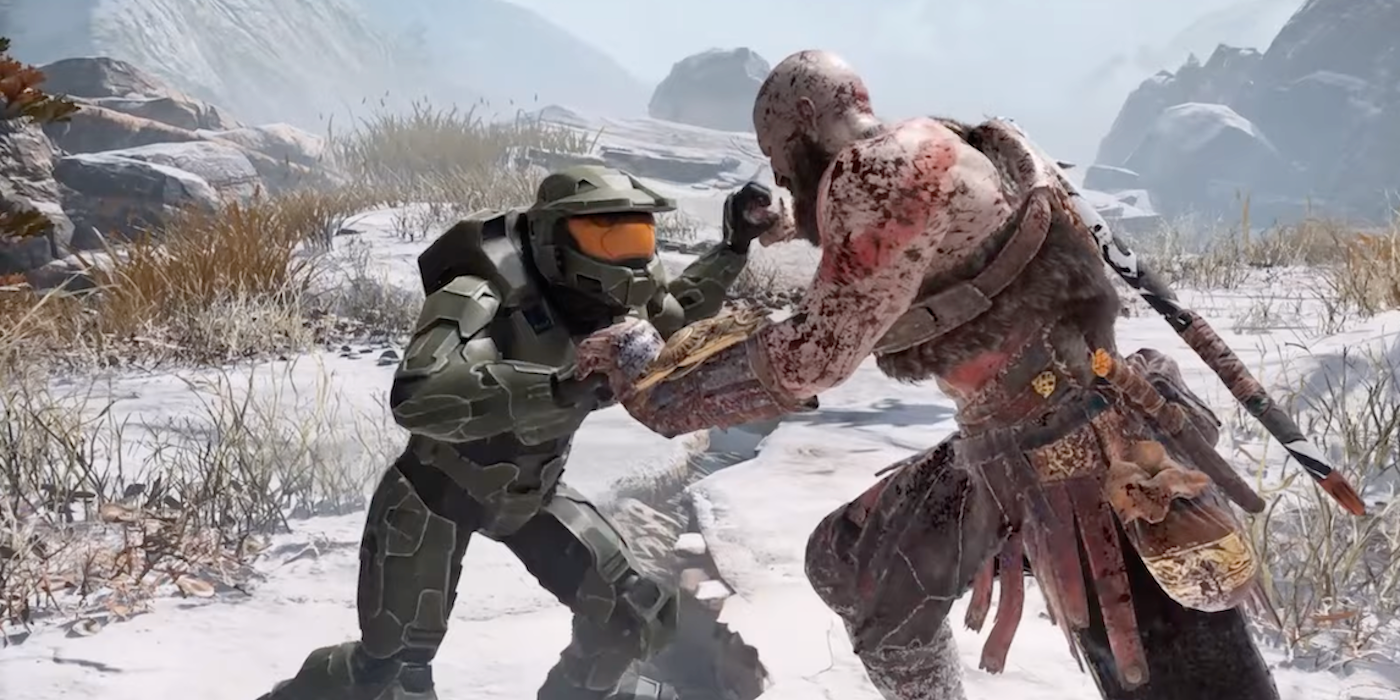 God of War Mod enfrenta a Kratos vs Master Chief para una guerra de consolas