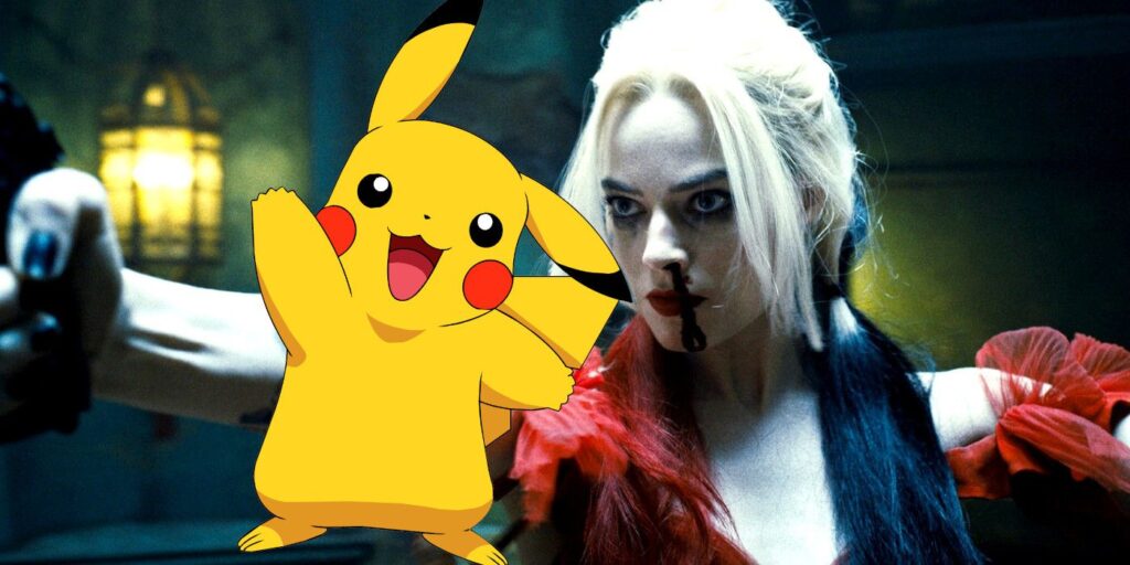 Harley Quinn sostiene a Pikachu en la playa en un hilarante arte de IA