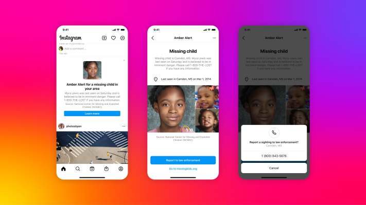 Instagram comenzará a enviar alertas ámbar a los feeds de los usuarios