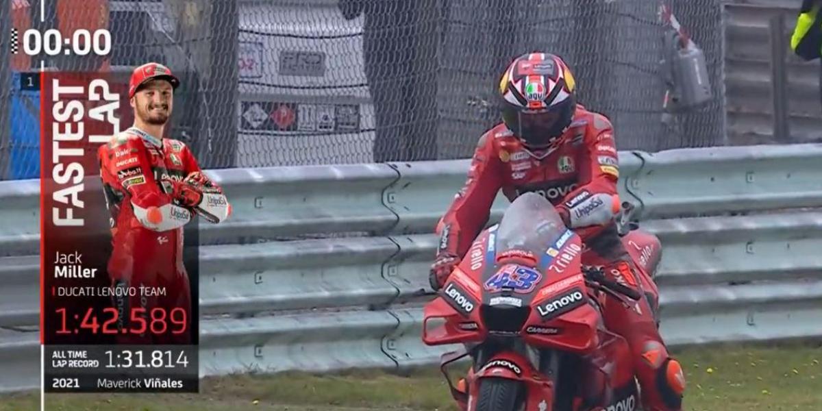 Jack Miller domina los Libres 1 bajo la lluvia