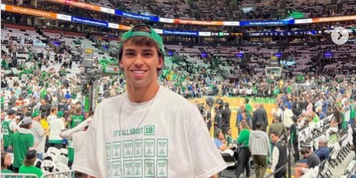 Joao Félix, un hincha más de los Cetics en el Garden