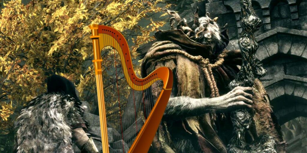 Jugador musical de Elden Ring vence a Margit usando un arpa como controlador