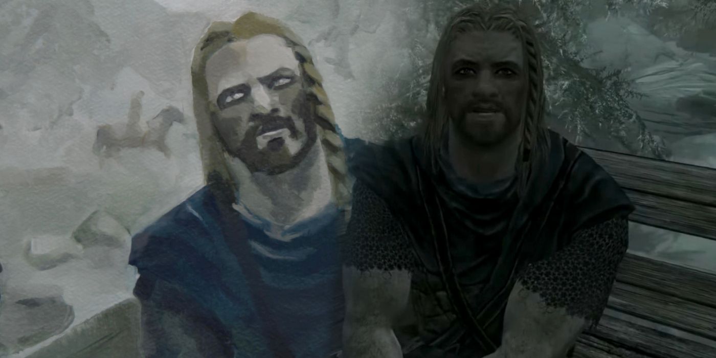 La escena de apertura de Skyrim se inmortaliza como una pintura al óleo clásica