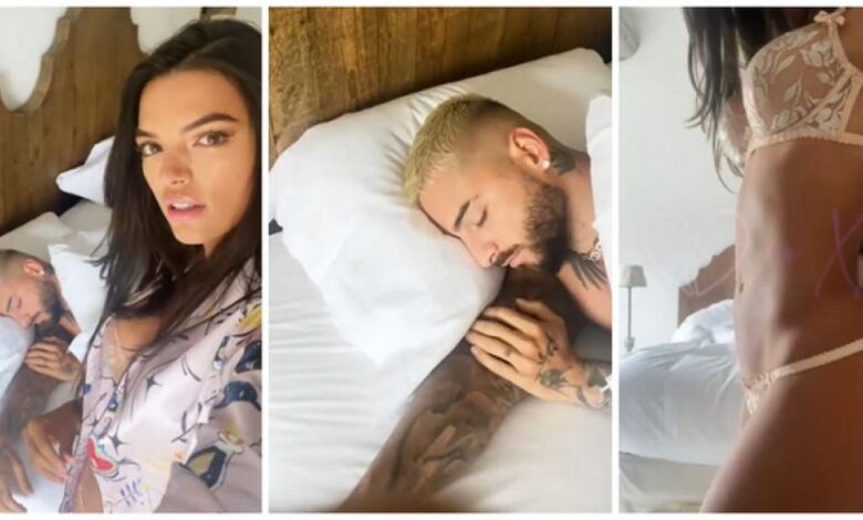La foto de Maluma desnudo de la que todos hablan: ¿de quién son los brazos que le tapan?