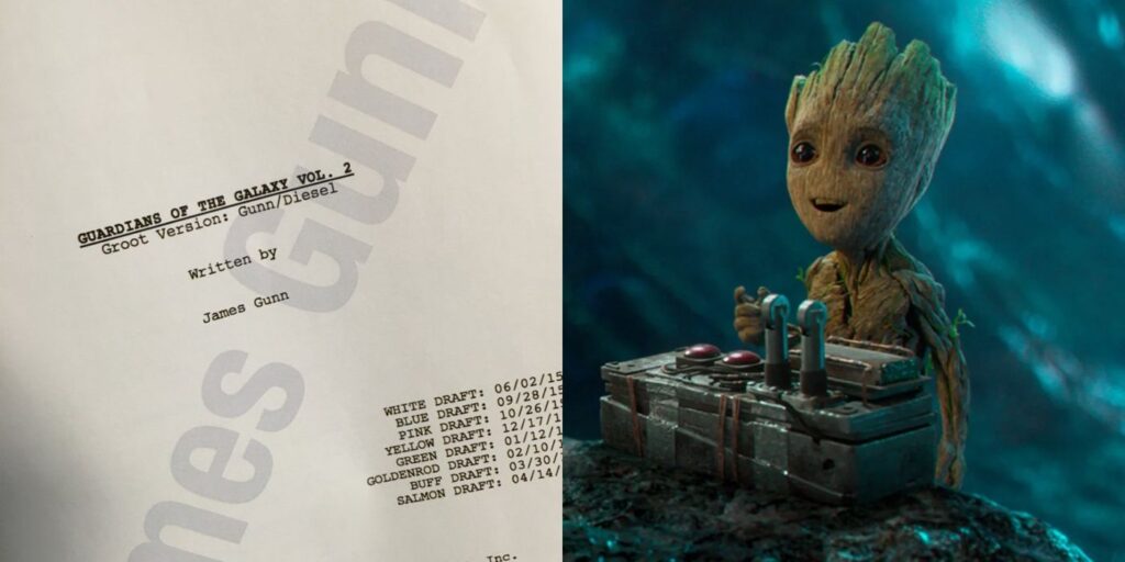La versión secreta "Groot" de Vin Diesel del guión de Guardianes de la Galaxia Vol 2