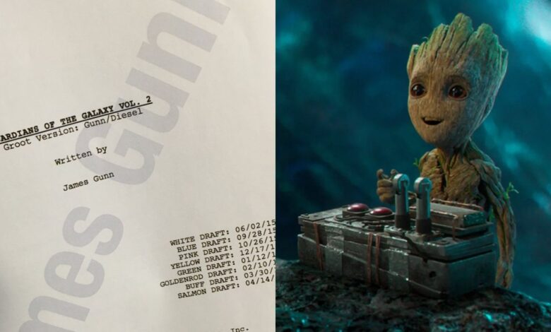 La versión secreta "Groot" de Vin Diesel del guión de Guardianes de la Galaxia Vol 2